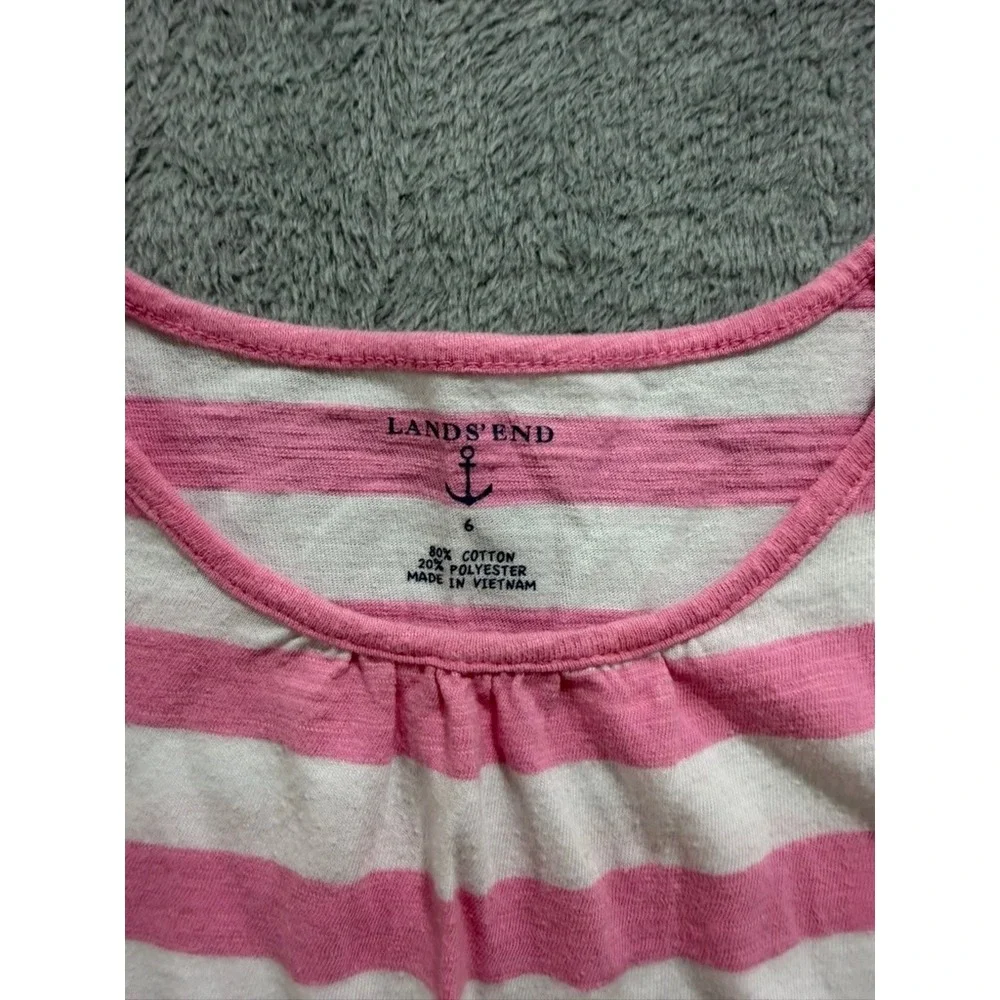 Hanna Andersson Lands End‎ Cherokee Girls Dress Bundle Striped Gray Pink Red 4 5
